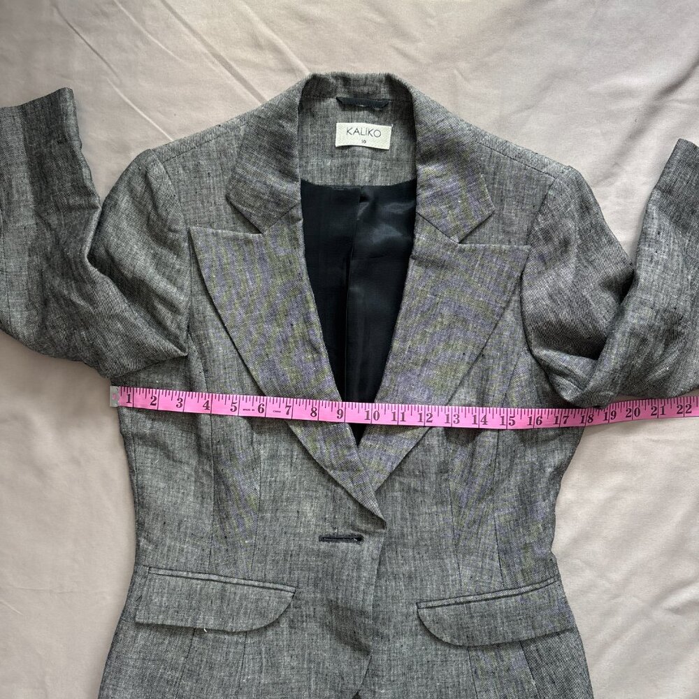 Kaliko Luxe Linen Peplum Suit | UK 10 / US 6 - Picture 4 of 7